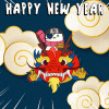 Happy New Year Gold GIF by Pudgy Penguins