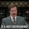 Refreshing Will Ferrell GIF by Anchorman Movie